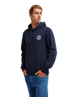 The Quiksilver Mens Duality Hoodie in Dark Navy