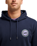 The Quiksilver Mens Duality Hoodie in Dark Navy