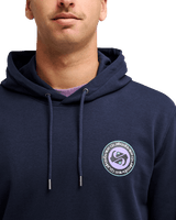 The Quiksilver Mens Duality Hoodie in Dark Navy