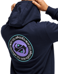 The Quiksilver Mens Duality Hoodie in Dark Navy
