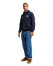 The Quiksilver Mens Duality Hoodie in Dark Navy