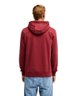 The Quiksilver Mens Fineline Hoodie in Oxblood Red