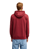 The Quiksilver Mens Fineline Hoodie in Oxblood Red