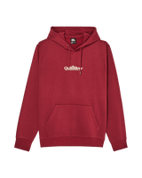 The Quiksilver Mens Fineline Hoodie in Oxblood Red