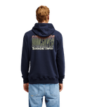 The Quiksilver Mens Liquid Hoodie in Dark Navy