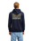 The Quiksilver Mens Liquid Hoodie in Dark Navy