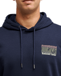 The Quiksilver Mens Liquid Hoodie in Dark Navy
