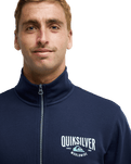 The Quiksilver Mens Quik Zip Fleece Jacket in Dark Navy