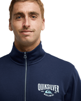 The Quiksilver Mens Quik Zip Fleece Jacket in Dark Navy