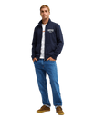 The Quiksilver Mens Quik Zip Fleece Jacket in Dark Navy