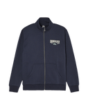 The Quiksilver Mens Quik Zip Fleece Jacket in Dark Navy