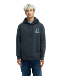 The Quiksilver Mens Peak Hoodie in Tarmac