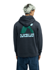The Quiksilver Mens Peak Hoodie in Tarmac