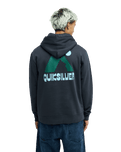The Quiksilver Mens Peak Hoodie in Tarmac
