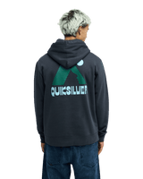 The Quiksilver Mens Peak Hoodie in Tarmac
