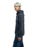 The Quiksilver Mens Peak Hoodie in Tarmac
