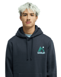 The Quiksilver Mens Peak Hoodie in Tarmac