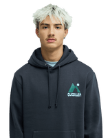 The Quiksilver Mens Peak Hoodie in Tarmac