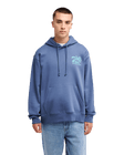 The Quiksilver Mens Salt Water Palm Rise Hoodie in Vintage Indigo