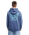 The Quiksilver Mens Salt Water Palm Rise Hoodie in Vintage Indigo