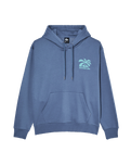 The Quiksilver Mens Salt Water Palm Rise Hoodie in Vintage Indigo