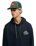 The Quiksilver Mens Bob Marley Concert Hoodie in Black Pigment