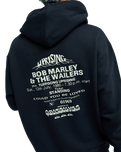 The Quiksilver Mens Bob Marley Concert Hoodie in Black Pigment