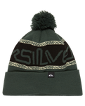 The Quiksilver Mens Summit Beanie in Trekking Green