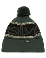 The Quiksilver Mens Summit Beanie in Trekking Green