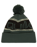 The Quiksilver Mens Summit Beanie in Trekking Green