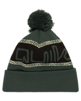 The Quiksilver Mens Summit Beanie in Trekking Green
