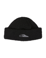 The Quiksilver Mens Sherpa Crown Beanie in Black