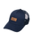 The Quiksilver Mens Decades Cotton Patch Trucker Cap in Dark Denim