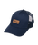 The Quiksilver Mens Decades Cotton Patch Trucker Cap in Dark Denim