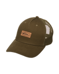 The Quiksilver Mens Decades Cotton Patch Trucker Cap in Grape Leaf