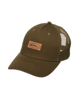The Quiksilver Mens Decades Cotton Patch Trucker Cap in Grape Leaf