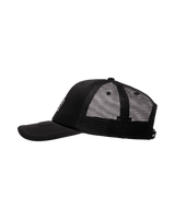 The Quiksilver Mens Decades Foam Trucker Cap in Black
