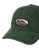 The Quiksilver Mens Decades Cord Cap in Forest