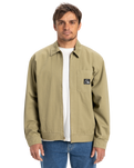 The Quiksilver Mens DNA Surf Harrington Jacket in Aloe