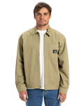 The Quiksilver Mens DNA Surf Harrington Jacket in Aloe