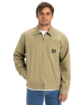 The Quiksilver Mens DNA Surf Harrington Jacket in Aloe