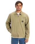 The Quiksilver Mens DNA Surf Harrington Jacket in Aloe