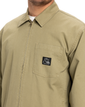 The Quiksilver Mens DNA Surf Harrington Jacket in Aloe