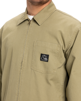 The Quiksilver Mens DNA Surf Harrington Jacket in Aloe