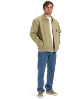 The Quiksilver Mens DNA Surf Harrington Jacket in Aloe