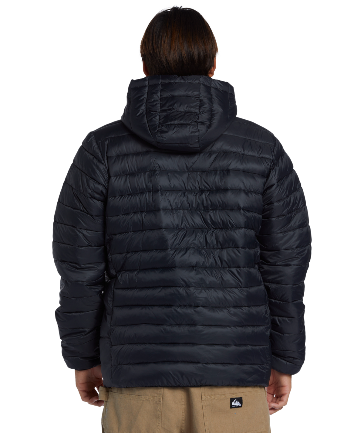 The Quiksilver Mens Scaly Hooded Jacket in Black