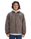 The Quiksilver Mens Shaper Pad Jacket in Chocolate Brown