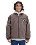 The Quiksilver Mens Shaper Pad Jacket in Chocolate Brown