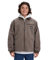 The Quiksilver Mens Shaper Pad Jacket in Chocolate Brown