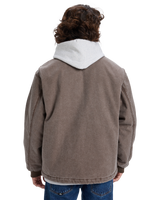 The Quiksilver Mens Shaper Pad Jacket in Chocolate Brown